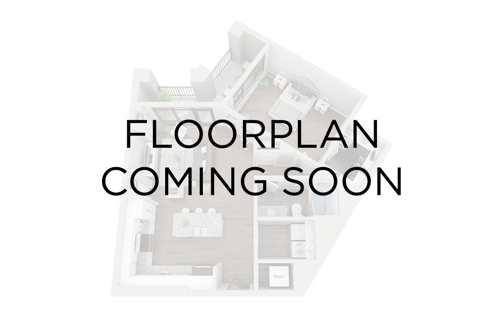 Chelsea - 3 bedroom floorplan layout with 1.5 bathroom and 1050 square feet